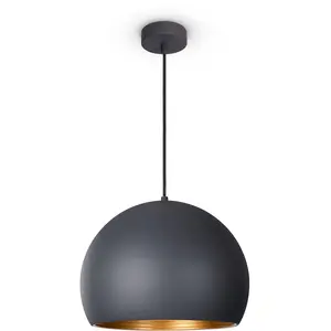 Подвесной светильник JOHN E27 Paco Home, Anthrazit-Gold