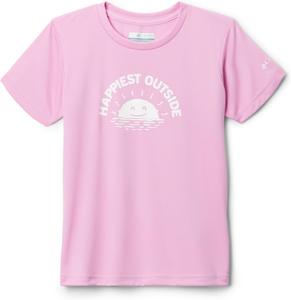 Футболка Columbia Girl's Fork Stream с короткими рукавами и принтом, Cosmos/Happier Outside