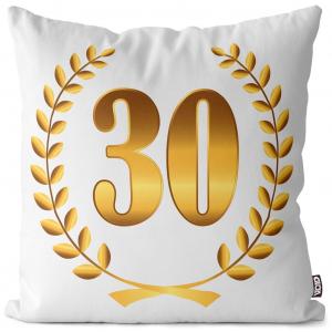 VOID Чехол на подушку для дня рождения на 30-летие, полиэстер, водонепроницаемая подушка для улицы и дома. Размер: 60 x 60 см.