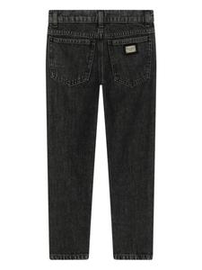 Dolce & Gabbana джинсы скинни с логотипом, черный