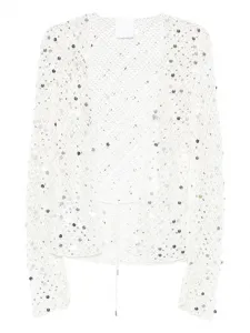 Топ Vera, украшенный пайетками Paris Georgia, нейтральный