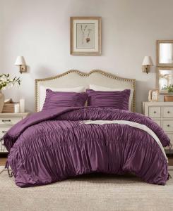 Комплект постельного белья Mia Ruched, 2 предмета, размер Twin/Twin XL 510 Design, Purple