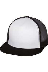 Кепка дальнобойщика YP Classics Flat Bill, черный/белый/черный