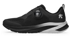 Коллекция RUNNING Женские черные низкие повседневные беговые кроссовки с амортизацией, дышащие и упругие DESCENTE, BK-Black