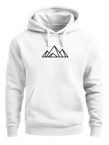 Neverless Толстовка 'Berg Polygon' в шерсти белый