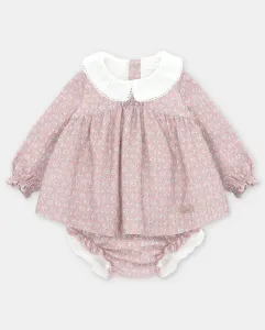 Комплект для малыша платье и покрывало для подгузника с фантазийным принтом в розовом цвете Martín Aranda