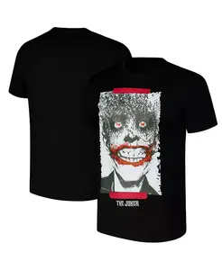 Мужская черная футболка Batman Comics с принтом Crazy Joker Comic Freeze Max