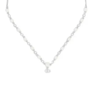 DIOR Серебряное металлическое колье Women's Silver