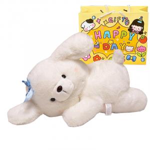 Happy Fish Сумка через плечо с мультяшной собакой-облачком маленькая белая собачка плюшевая кукла высота 35см