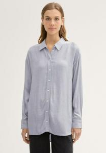 Блузка на пуговицах TOM TAILOR DENIM, серый