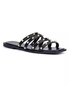 Женские сандалии Heidi с заклепками Olivia Miller, черный
