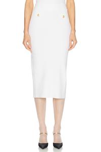 Юбка миди Alessandra Rich, White