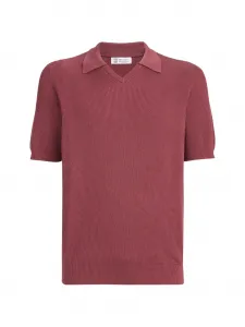 Футболка в рубчик Brunello Cucinelli, красный