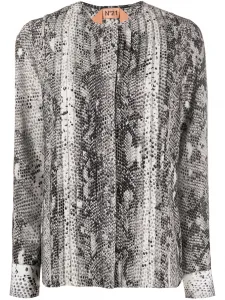 Блузка со змеиным принтом Nº21, черный