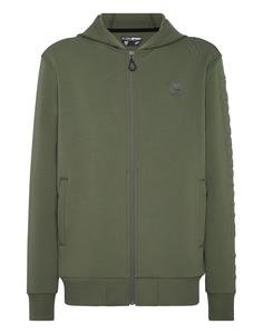 Plein Sport Оливковый худи на молнии