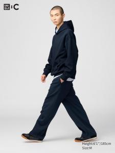 Широкие джоггеры Uniqlo, цвет 69 синий