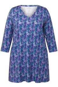 Рубашка Ulla Popken, пастельно-фиолетовый/темно-фиолетовый