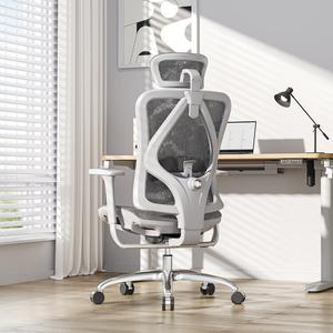 SIHOO эргономичное кресло второго поколения M57C, серый сетчатый материал, стальные ножки, регулируемые подлокотники