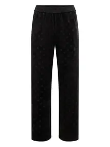 Спортивные брюки с монограммой KARL LAGERFELD, черный