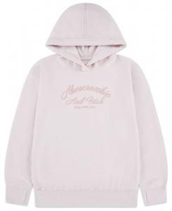 Детская толстовка с капюшоном и логотипом abercrombie kids, Light Pastel Pink