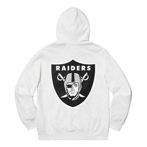 Толстовка ss19 x nfl raiders 47 hooded sweatshirt Supreme, белый