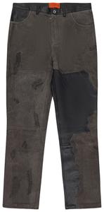 Кожаные брюки Who Decides War Bark, черный