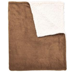 Одеяло из микрофлиса Brylanehome Bh Studio Sherpa BrylaneHome, цвет Mocha