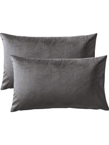 Redbest  Бархатные наволочки, комплект из 2 штук, Kingsville, серого цвета