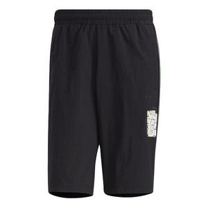 Шорты neo graffiti pattern printing shorts black Adidas, черный