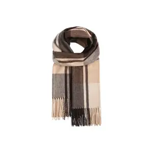 FREE RABBITⅡ Вязаный шарф унисекс, Brown Yellow