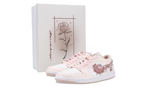 Jordan Кроссовки баскетбольные Air 1 Thorn Rose низкие винтажные устойчивые к истиранию unisex розовые