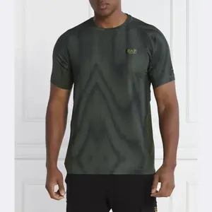 Футболка стандартного кроя Ea7, зеленый