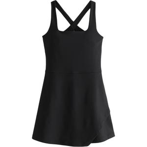 Женское платье без рукавов Abercrombie＆Fitch, черный