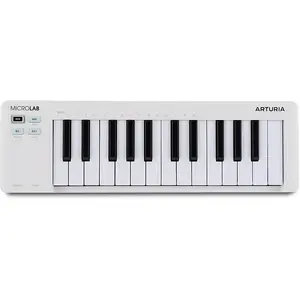 Ультракомпактный MIDI-контроллер Arturia Microlab MK3 - белый