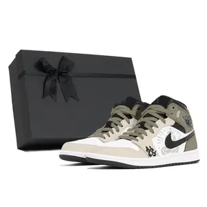 Jordan Air 1 Dust Of Destiny, Holy Light устойчивые к истиранию мид-топ винтажные баскетбольные кроссовки мужские yellow green