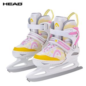 HEAD Детские коньки для фигурного катания для начинающих, регулируемые, для девочек, розово-белые, размер L (36-41)