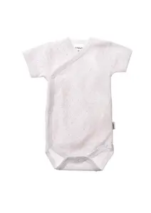 Боди Liliput с запахом и практичной планкой на кнопках, белый