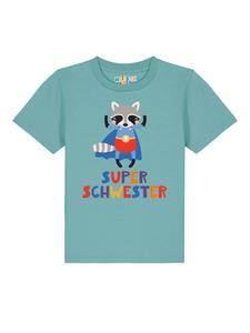 Футболка wat? Apparel, цвет teal monstera