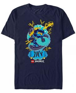 Мужская футболка с коротким рукавом Lego Ninjago Jay Badge Fifth Sun, синий