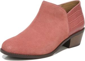 Vionic Marissa короткие ботильоны, черная замша с принтом под крокодила, 5, средний