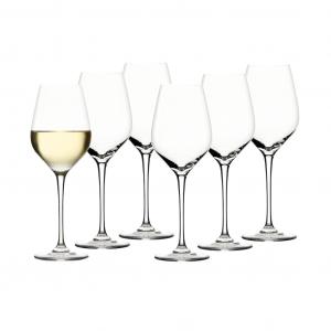 Бокалы для белого вина Weißweinkelche Exquisit (Royal) 350 мл, набор из 6 прозрачных штук Stölzle, прозрачный