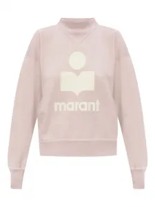 Толстовка с высоким воротом и логотипом MARANT ÉTOILE, розовый