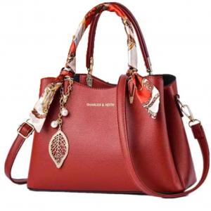 Сумка через плечо из ПВХ, повседневная женская, красная/черная/экрю/королевский синий/бордовая PINK·LAND, королевский синий подарочный набор