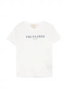 Футболка с логотипом TRUSSARDI JUNIOR, белый