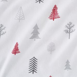 Комплект фланелевых простыней Madelinen Boulder с наволочками, цвет Winter Trees Red