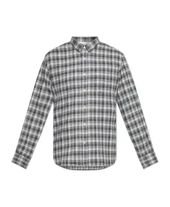 Хлопковая рубашка Officine Gãnãrale, серый
