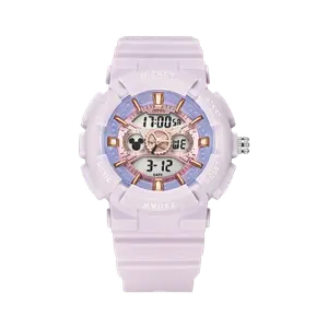 Disney Часы Mickey Series Electronic+Quartz Movement TPU Strap Watch Unisex Gray Dial