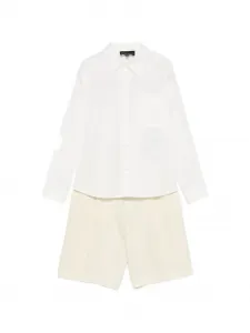 Комплект с шортами и карманами Emporio Armani Kids, бежевый