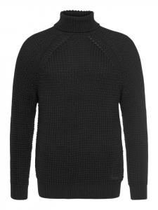 Bruno Banani Черный свитер с высоким воротником