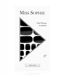 Фольга для ногтей Miss Sophie Black Velvet Pedicure, Black Velvet, 27 шт.